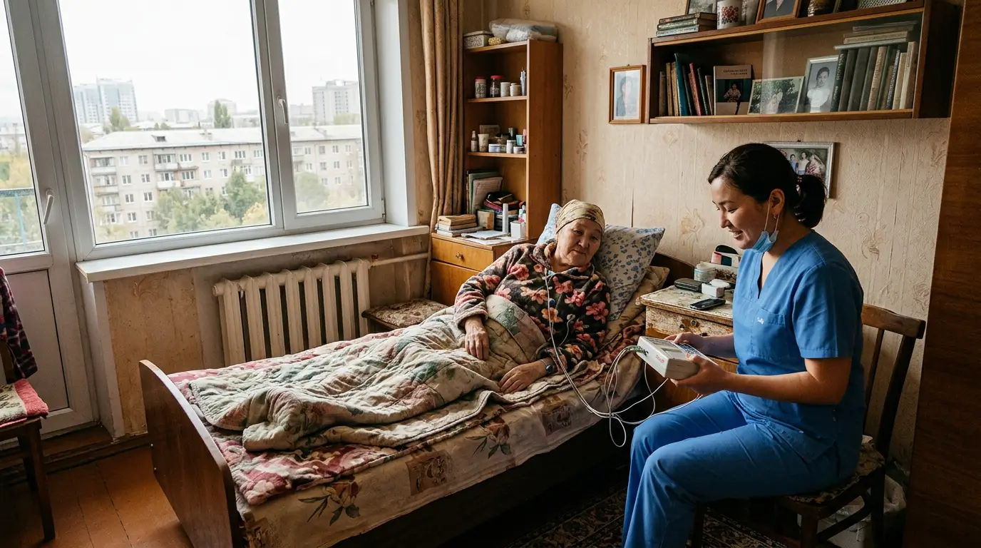 Процедура ЭКГ на дому в Алматы