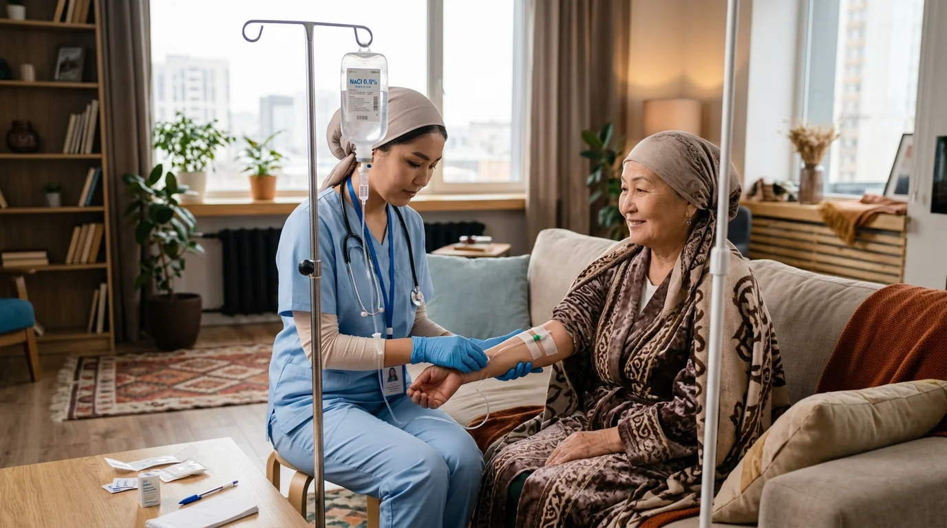 Процедура капельницы на дому